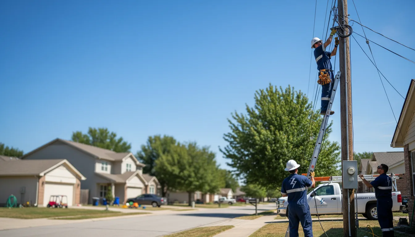 Residential electrician providing installation services in Bonnerdale, AR